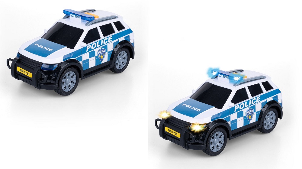 Samochód policyjny przyciskami i dźwiękami bambinosklep